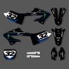 PowerZone Индивидуальные командные наклейки Для 3M Наборы наклеек Для YAMAHA 22-24 YZ 125 250 2022 2023 2024 Наклейки для мотоцикла 06