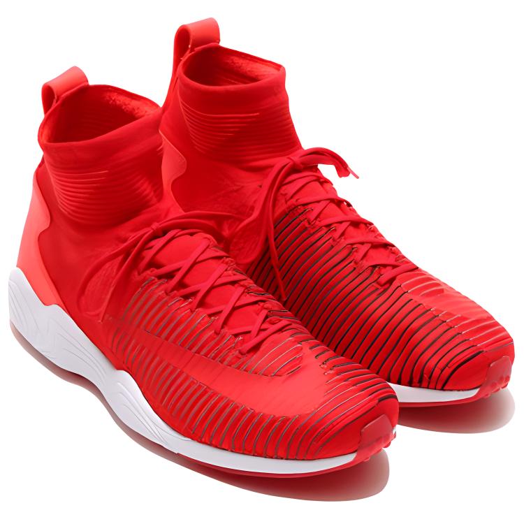 Nike Zoom Air Mercurial XI Flyknit University Red Кроссовки унисекс Университет-Красный-Темно-Серый 844626-600