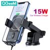 Новый индукционный автомобильный держатель для телефона QI, 15 Вт, беспроводная зарядка, автомобильное зарядное устройство, вентиляционное отверстие, поддержка приборной панели для iPhone 12, 13, 14, 8, Samsung LG