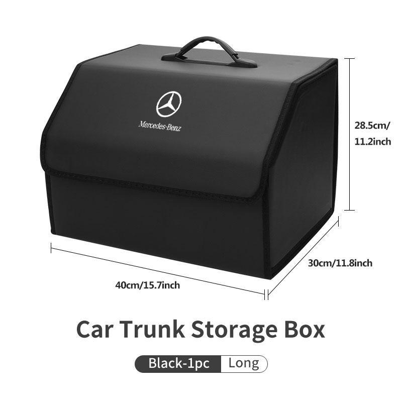 For Mercedes Benz Car Organizer Trunk Storage Box Stowing Tidying Container Bag W202 W212 W126 W140 W168 W177 CLS GLE GLC GLS AU1