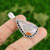 Botswana Agate Pendant Handmade Pendant Natural Gemstone Jewelry 925 Sterling Silver Pendant Engagement Gifts
