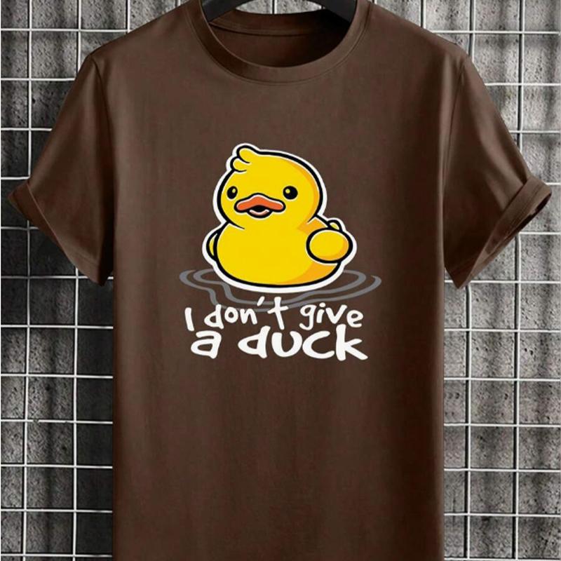 Новая летняя мужская модная футболка с принтом Lucky Duck, мужская футболка, топ