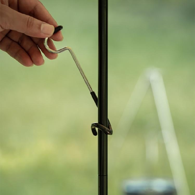 4Pieces Multifunction Hanging Basket Hook Hanger Tent Rod Post Strong Hanger