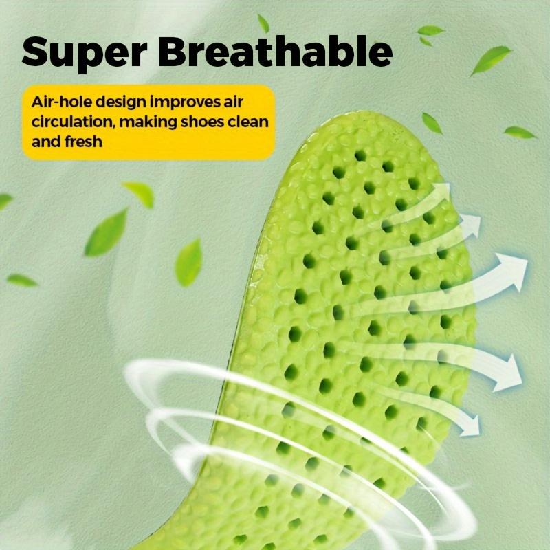 1 пара дышащих впитывающих пот ультра-мягких нескользящих стельок, спортивные стельки с поддержкой свода стопы для мужчин и женщин