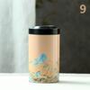 Empty Tin Tea Pot Tea Box Household Storage Portable Tea Pot Sealed Pot Living Room Coffee Table Decorative Accessories