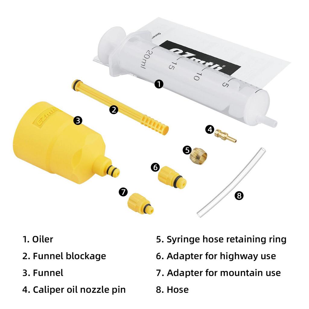 Велосипедный гидравлический дисковый тормоз Инструмент для прокачки МТБ Дорожный велосипед Комплект для прокачки тормозов Велосипедный комплект для прокачки минерального масла