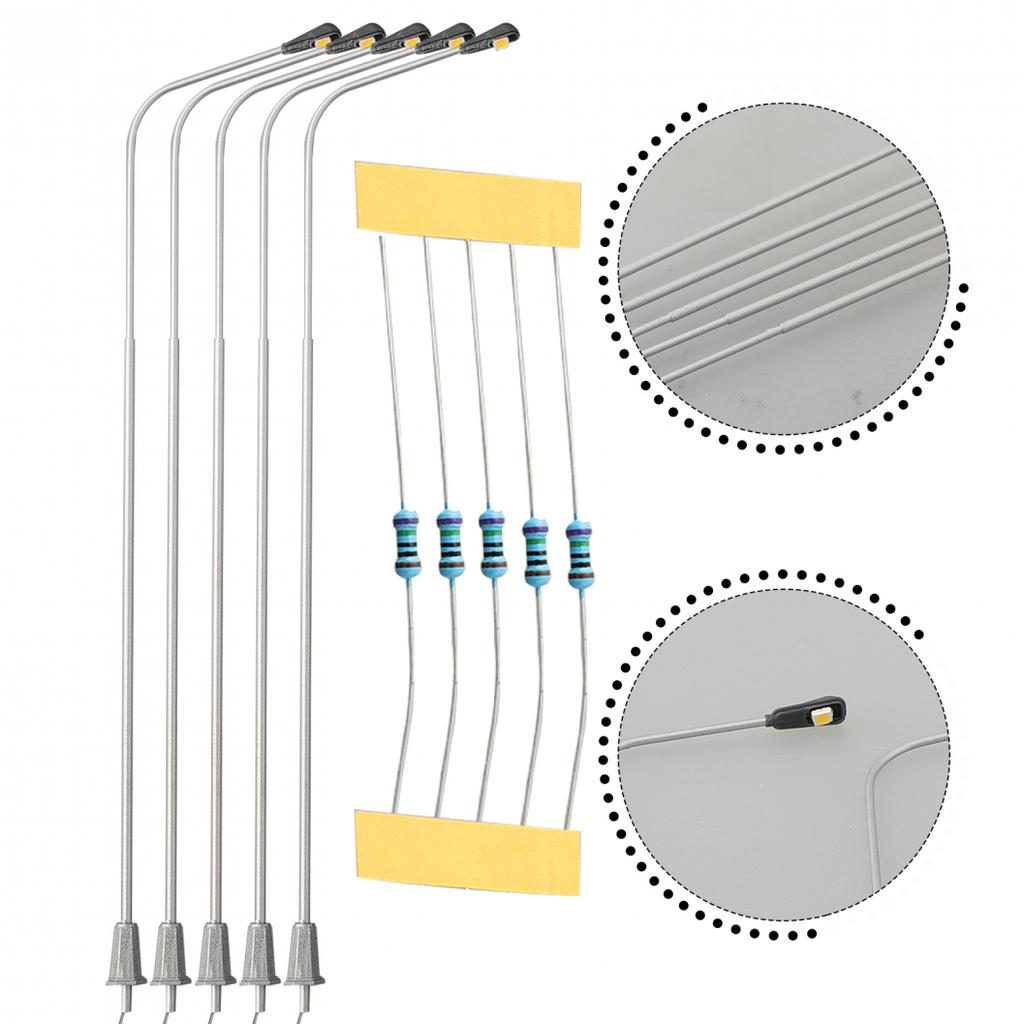 Железнодорожный фонарь, модель уличного фонаря, ландшафтный макет, 20 см, 3 В