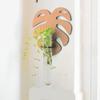 Plant Storage Rack Hydroponic Vase Leaf Shape Hanging Planter Wall Hanging Vase  Home/Office Decor