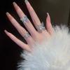 Liquid Bow Open Ring Niche Light Luxury Temperament High Sense Exquisite Personality Fashion Adjustable Index Finger Ring