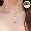 Ожерелье с муассанитом, сертифицированное GRA, 2 карата для женщин, цвет D, подвеска VVS1, стерлинговое серебро 925 пробы, подарки для свадебной вечеринки, ювелирные изделия премиум-класса