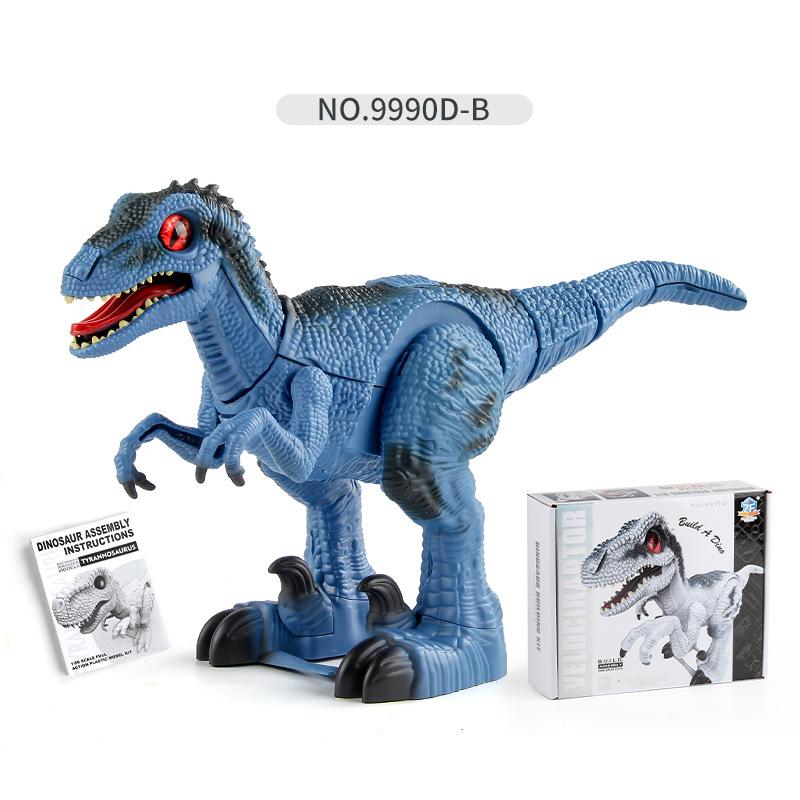 Детская образовательная сборная электрическая ходячая инфракрасная игрушка-динозавр велоцираптор модель динозавра