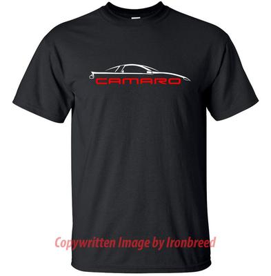 Футболка CAMARO Силуэт автомобиля 4-е поколение rs ss z28 1993 1994 1995 1996 1997