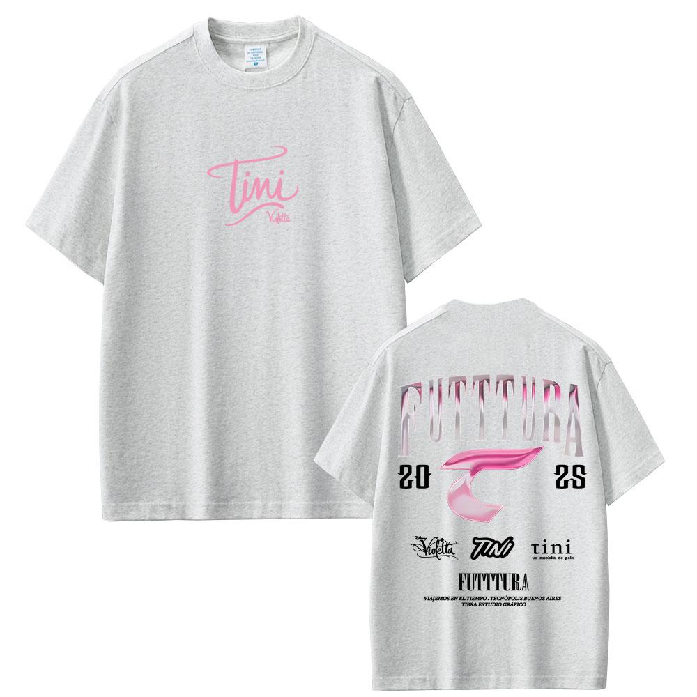 TINI Futttura 2025 Tour Tshirts Men Women Fashion Pop Music T Shirts Mens Casual Cotton Vintage Oversized Short Sleeve Tshirt