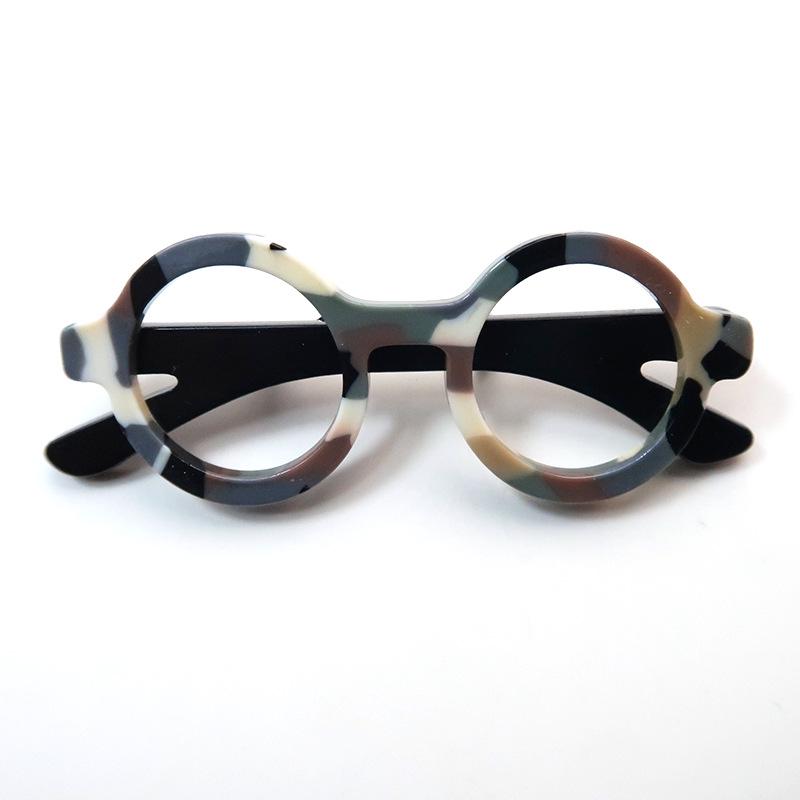 Бестселлер Yi'ai: Европейско-американская акриловая брошь в форме очков - Уникальный стиль, аксессуар-корсет