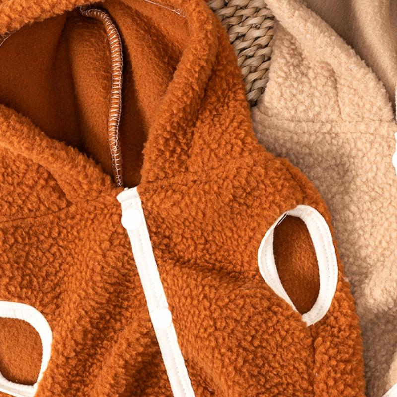 Winter Warm Dog Clothes Cute Fleece Dog Hoodies Dog Coat for Small Dogs Yorkshire Terrier Puppy Vest Jackets Pet Supplies