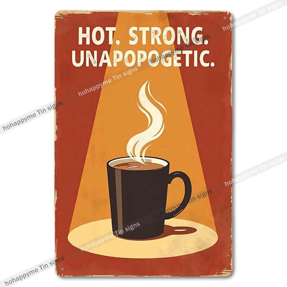 Retro Coffee Metal Tin Sign Vintage Wall Art Decor Grinder Decorative Kitchen Dining Room Home Decor Gift Idea
