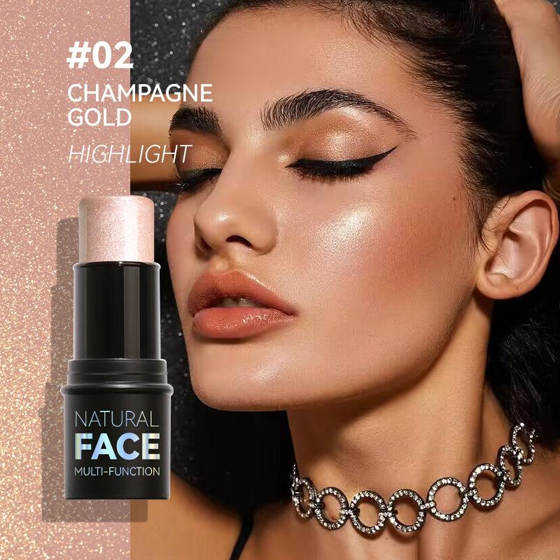 Многофункциональные румяна для лица Natural Face, кремовая текстура, стойкая, легко растушевывается, доступно 5 оттенков, портативный макияж для щек и губ