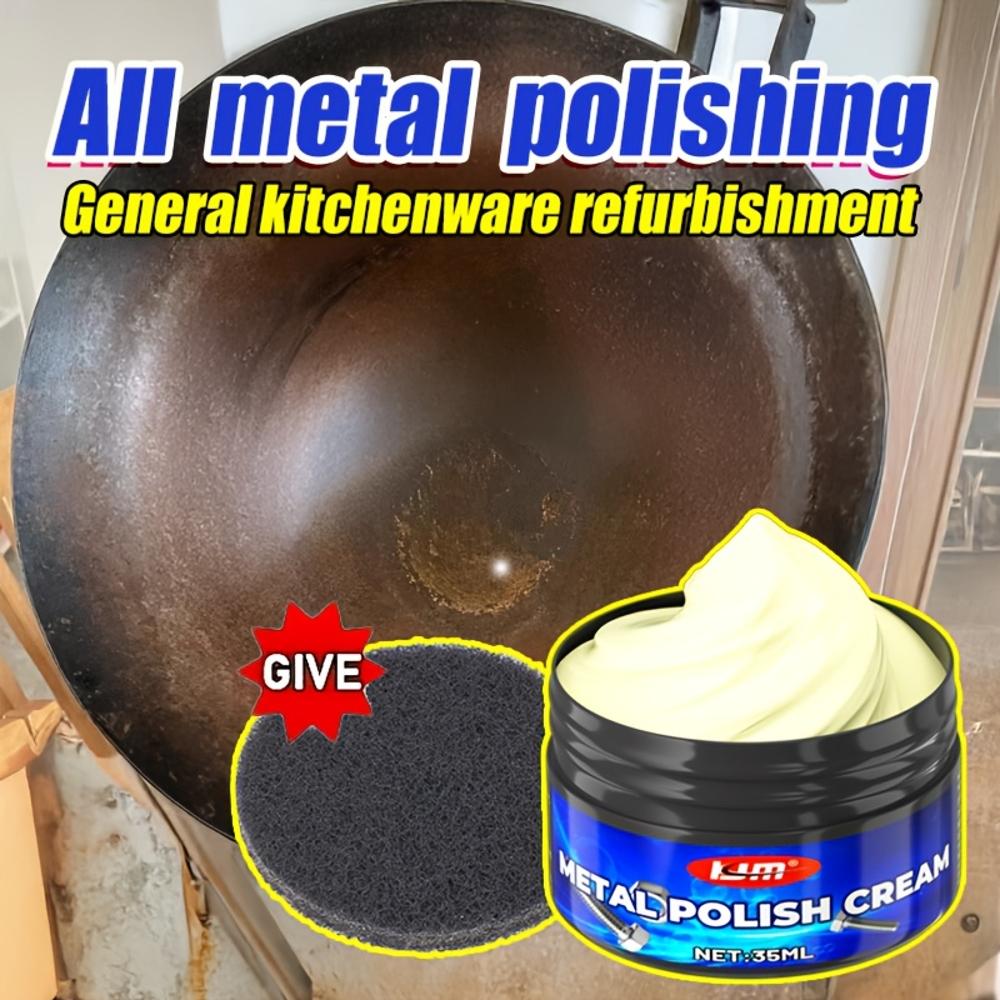 Паста для полировки металла KJM многоцелевая - Удалитель хромирования и окисления, Быстродействующий крем для ремонта металла для автомобилей, Мотоциклов,