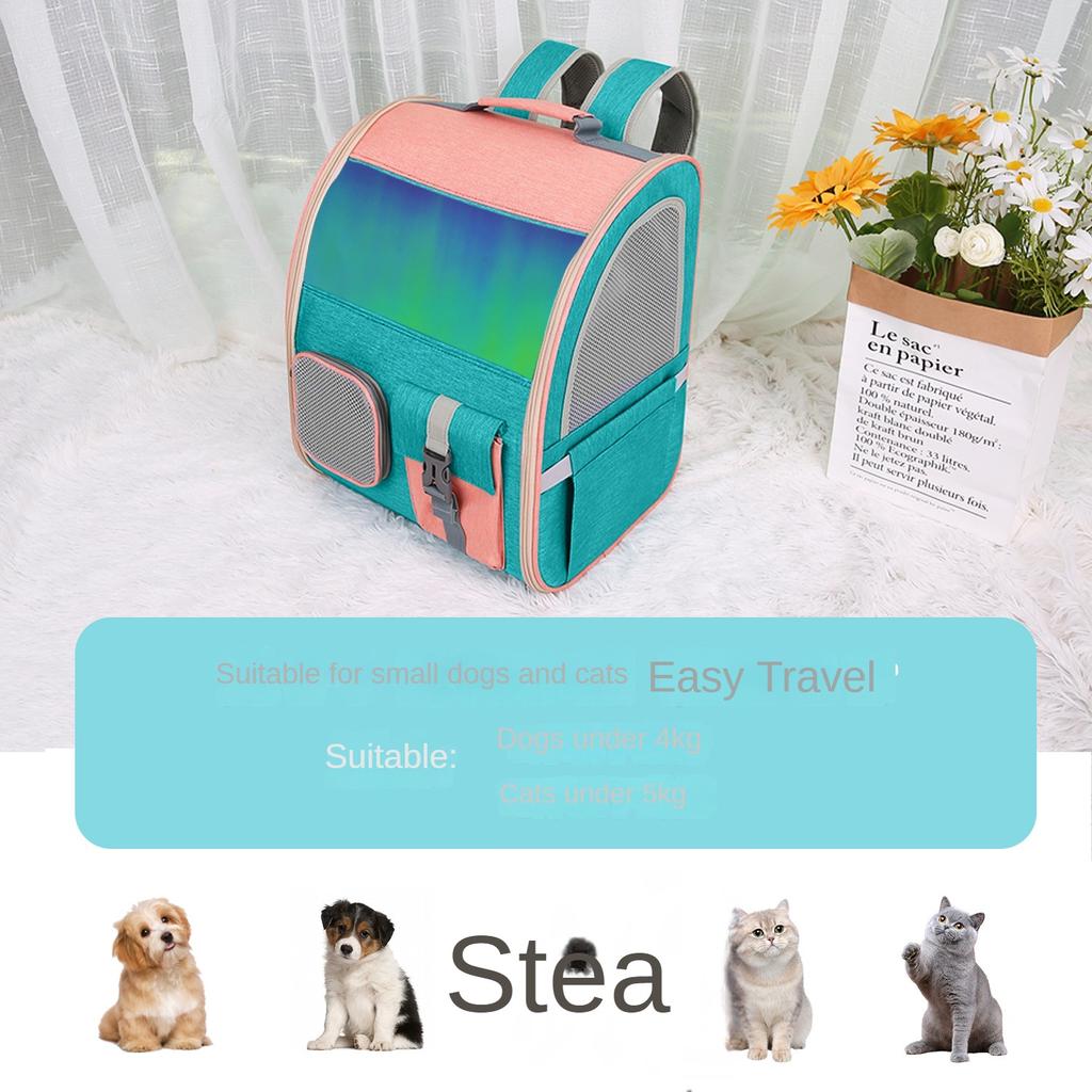 Новинка 2024 года, складной рюкзак для домашних животных, сумка для кошек, уличный рюкзак для собак и кошек, портативная расширяемая сумка для домашних животных