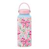 Portable Insulated Water Bottle 1L Floral Thermal Cup Reusable Thermal Water Bottle  Office