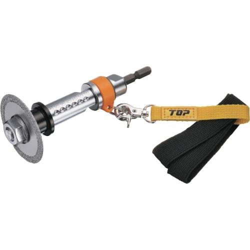 TOP PVC Pipe Inner Diameter Cutter with Drop Protection, Blade Diameter 51mm, for Water, Plumbing, and Toilet Installation, TNC-50RS, Made In Tsubame-