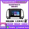 8 Inch Car Radio Multimedia Player For Hyundai Santa Fe 2006-2012 With Button Knob Android 2 Din Stereo GPS Head Unit 1+32GB