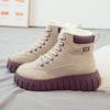 Высокие хлопковые ботинки зимние бархатные утолщенные теплые сноубутсы женские универсальные новые хлопковые женские ботинки зимние