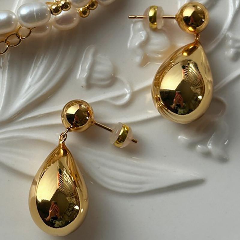 foxanry Геометрические серьги с каплями воды для женщин, простые творческие индивидуальные ювелирные изделия на юбилей, подарки, оптовая продажа, предотвращают аллергию