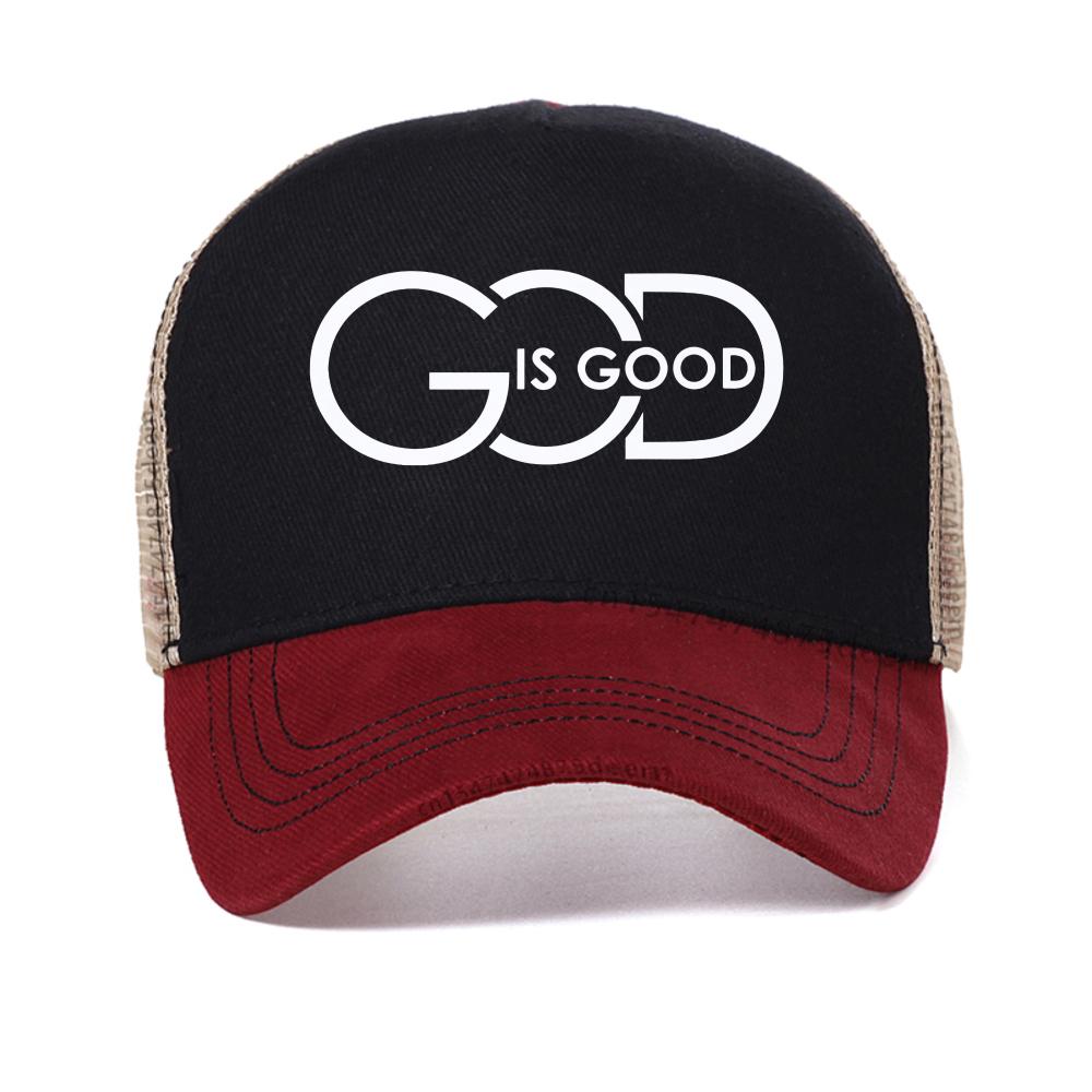 Мужская бейсболка с принтом "God Is Good", модная, повседневная, с буквенным узором, летняя, с регулируемым козырьком, тракер, кепки Snapback