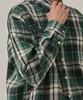 ANALOG MOOD Flannel Semi-Check Shirt (Green)