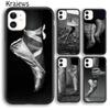 Krajews Ballerina Ballet Shoes Dance Girl Phone Case For iPhone 14 5s 6s 7 8 Plus X XR XS 11 12 13 Pro Max Samsung S21 S22 Ultra
