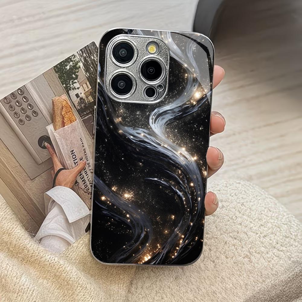 Путешествуя по галактике модные чехлы для телефона carcasa Smartphone Чехол для телефона из стекла для iPhone 17 16 15 14 13 12 pm Pro Plus fundas