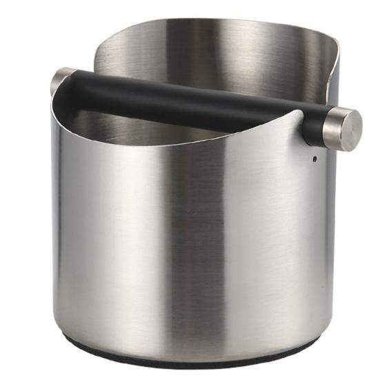 Кофейный стаканчик Knock Box Простота использования Удобная очистка Съемная перекладина с противоскользящей накладкой Защита от брызг Скошенный дизайн Нержавеющая сталь Espresso Knock