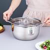 Супница Sigang из нержавеющей стали 201 со стеклянной крышкой, 24 см