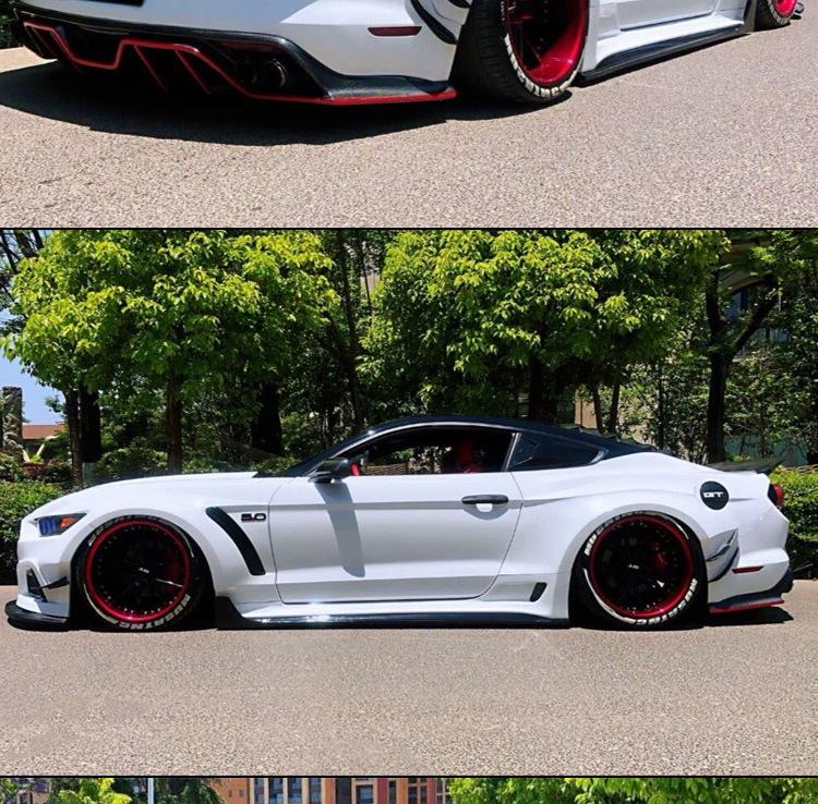 Carbon Fiber Spoiler Body Kit for 15-23 Ford Mustang: Modified Pressure Tail Wing for Three Generations