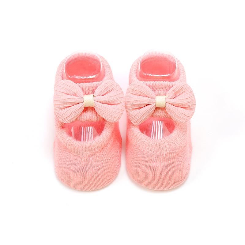 1 Pair of Colorful Bow Baby Socks, Summer Thin Baby Anti Slip Floor Socks, Girls' Princess Socks, Children's Socks