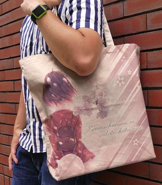 Cospa How to Raise a Boring Girlfriend Fine Megumi Kato Teaser Visual 1 Full Graphic Large Tote NATURAL H40 x W48 x D15cm Saekano Approx.