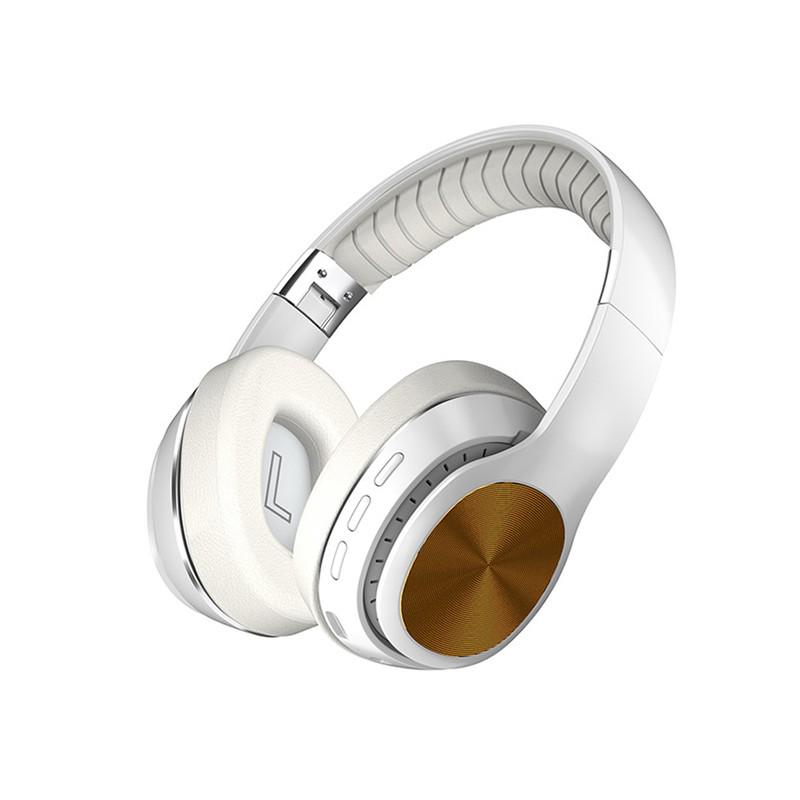 Беспроводные наушники 8D Hi-Fi, стереогарнитура, мягкие кожаные наушники, встроенный микрофон для ПК/сотовых телефонов/ТВ