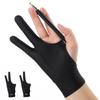 Kanoki Pen Tablet Size Drawing Pen Prevents Stain Ultra Lycra Two-Finger Gloves, 2-Pack, Gloves, S, 7.5x19cm, Gloves, Ambidextrous, Tablet,