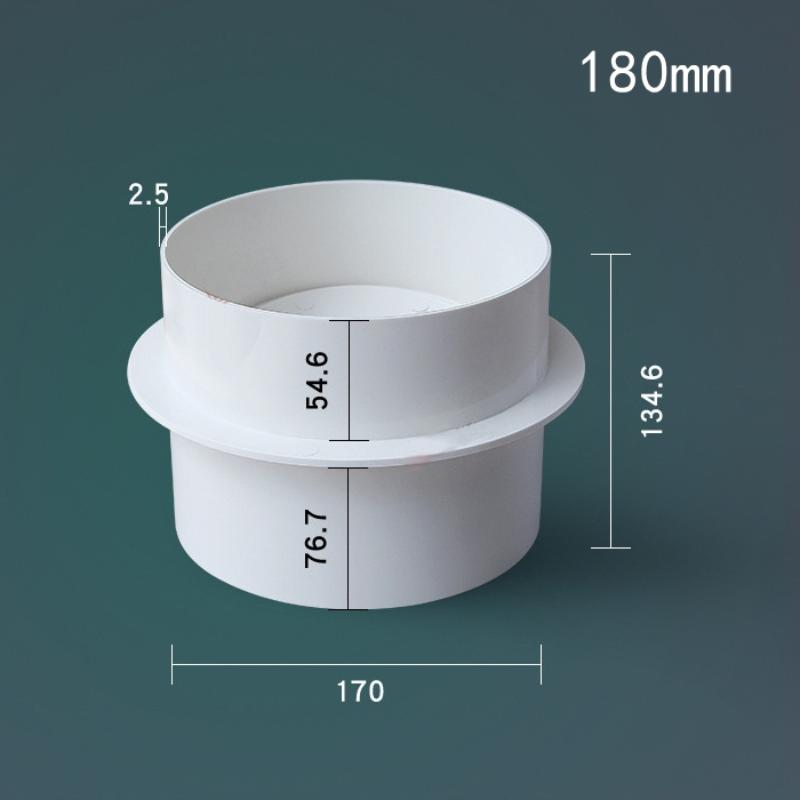 Draft Blocker Damper Ventilation Check Valve Draught Back Shutter For Inline Ducting Kitchen Home Ventilation Grill