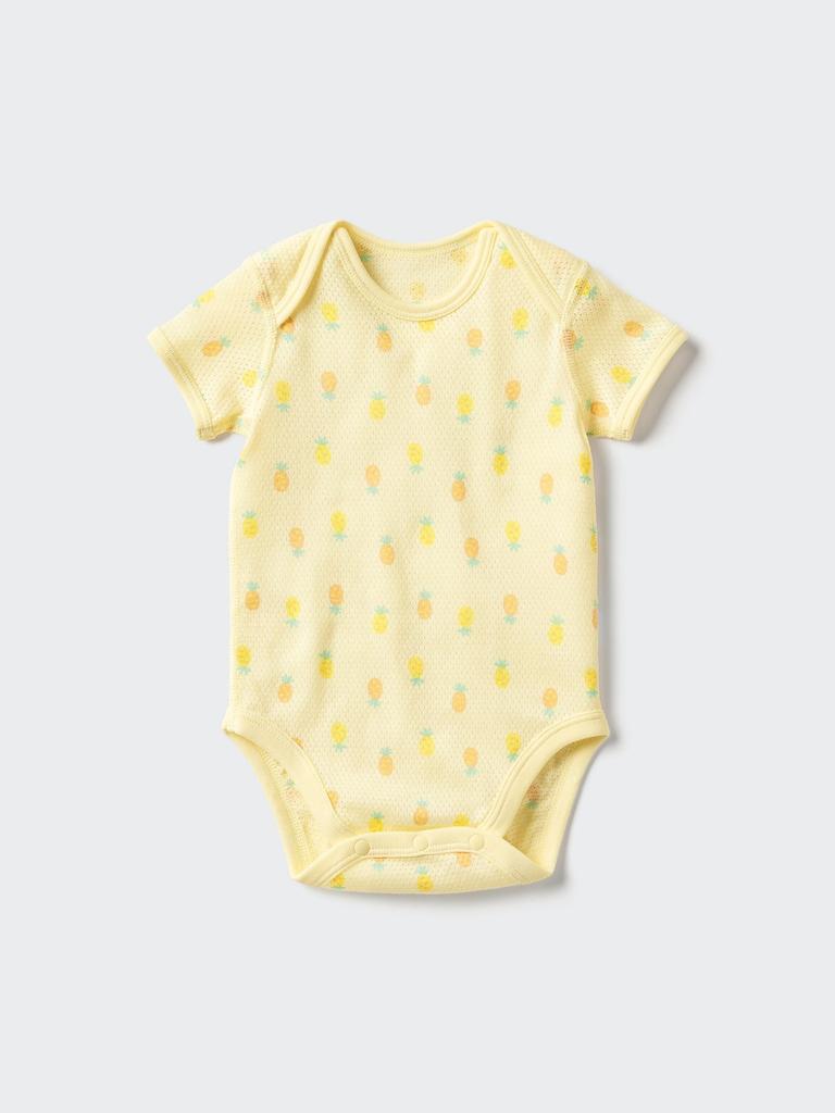 Uniqlo Японский хлопковый сетчатый боди