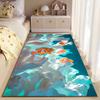 Clownfish Coral Reef Design suitable as a non-slip mat for the living room or bedroom sofa