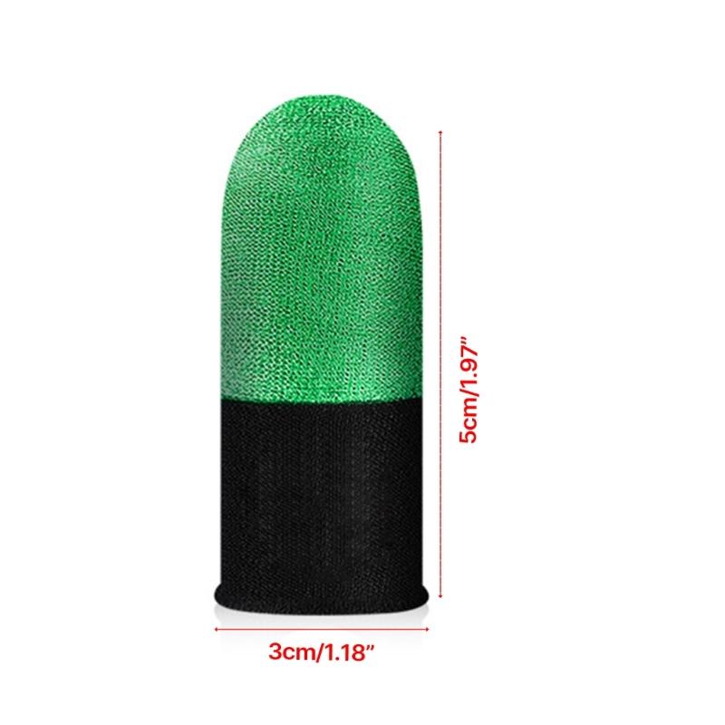 1 пара накладки на большой палец, дышащие накладки на пальцы, противоскользящий чехол для мобильных игр, влагоотводящие светящиеся накладки на пальцы