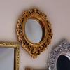 European Frame 1/12 Tiny Mini Victorian Dollhouse Mirror Miniature Ornament Furniture