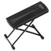 Guitar Footrest 6 Height Adjustable Foldable Footrest Iron Hard To Slide (Black)