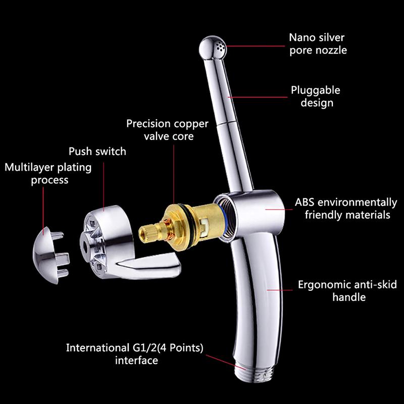 Shower Head Anal Douche Virginal Anus Wash Small Nozzle Enemator Sexual Cleaning