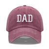 Бейсболка с вышивкой DAD MOM Мужская и женская Ретро Винтажная Модная Кепка для пары Хип-хоп Кепка