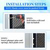 12pcs Steel Window Screen Retainer Pin with White ABS Caps Spring Loaded Security Fasteners Quick Fixing for Screens