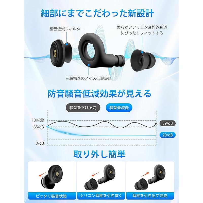 Беруши Gegoup для сна «2025 New Edition» «Под наблюдением экспертов по сну» петля хороший сон звукоизоляция звукоизоляция Меры противодействия шуму