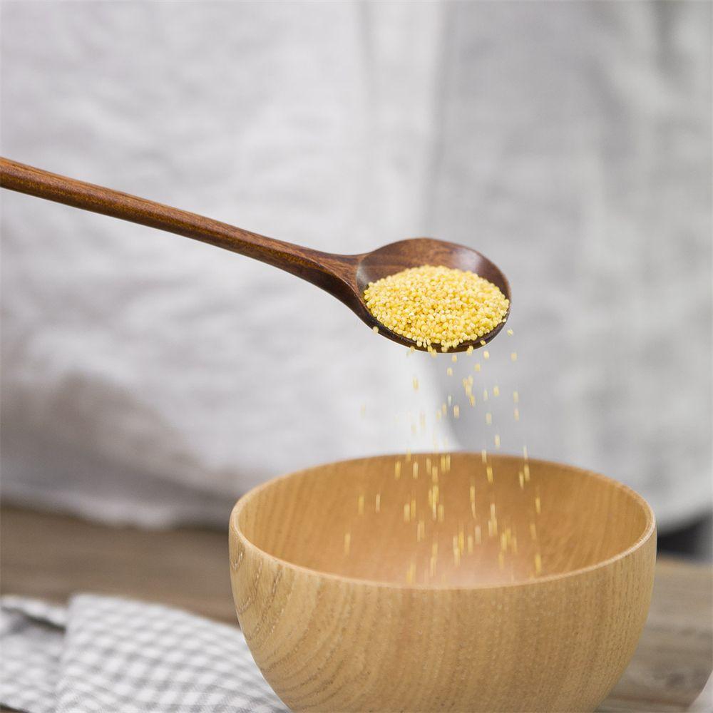 Long Handle Natural Solid Wood Japanese-Style Wooden Spoon Tableware Tea Spoons Soup Scoops